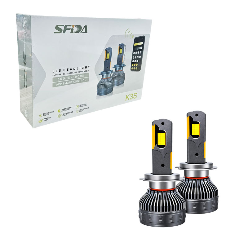 SFIDA Λάμπες LED Αυτοκινήτου H7 300W 30000LM με Έλεγχο μέσω Εφαρμογής - H7 LED Car Headlight Bulbs 300W 30000LM with App Control - sukki.gr