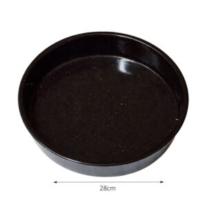 Alternative view of Στρογγυλό Ταψί Εμαγιέ Μαύρο 28cm - Round Black Enamel Baking Pan 28cm