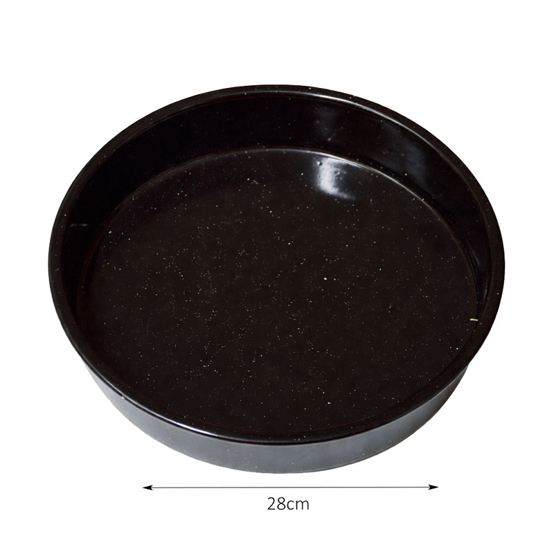 Στρογγυλό Ταψί Εμαγιέ Μαύρο 28cm - Round Black Enamel Baking Pan 28cm - Image 2