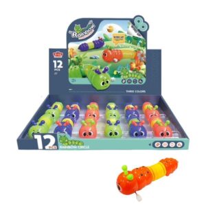Παιχνίδι Κουρδιστή Κάμπια - Caterpillar Rainbow Interest Toy Series - sukki.gr