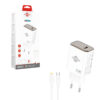 Wisdomup Φορτιστής Ταχείας Φόρτισης 20W USB-C με Καλώδιο USB-C σε Lightning OCD-30P - Fast Charger with USB-C to Lightning Cable - sukki.gr