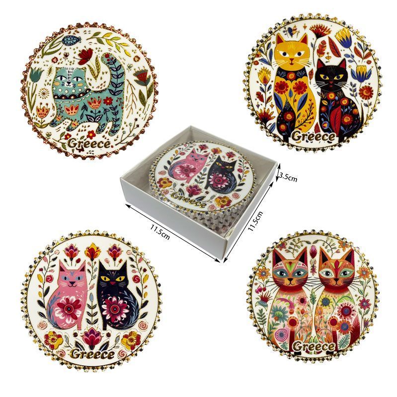 Σετ σουβέρ Greece 4τμχ - Coaster set 4pcs - Image 7
