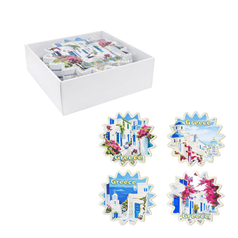 Σετ σουβέρ Greece 4τμχ - Coaster set 4pcs - sukki.gr
