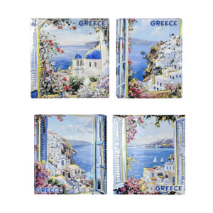 Alternative view of Σετ σουβέρ Greece 4τμχ - Coaster set 4pcs