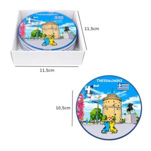 Alternative view of Σετ σουβέρ Thessaloniki 4τμχ - Coaster set 4pcs