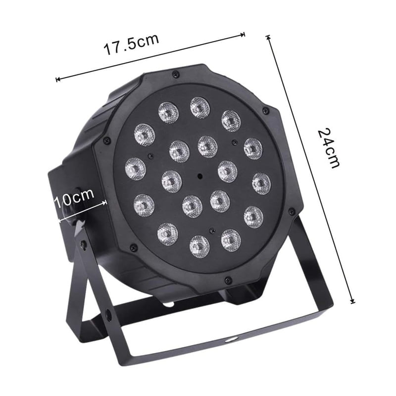 Φωτορυθμικό 18 LED - Mini flat par light stage - Image 3