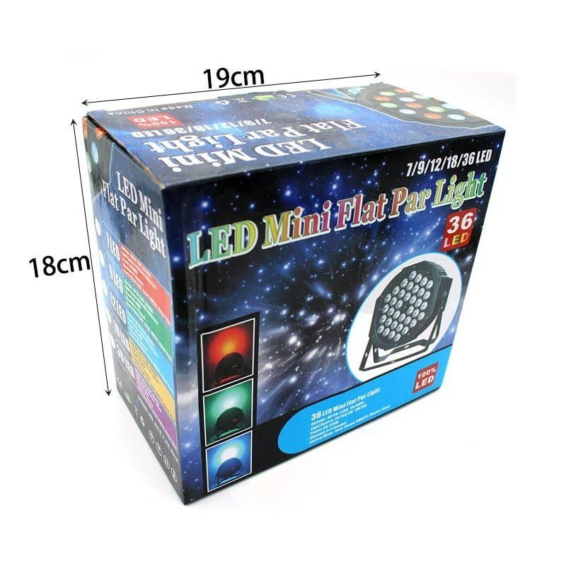 Φωτορυθμικό 36 LED - Mini flat par light stage - Image 5