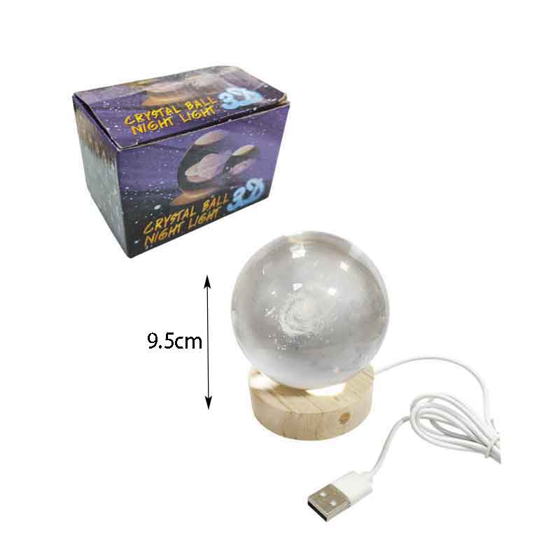 Κρυστάλλινη Μπάλα Φωτιστικό Νυκτός 3D – Crystal Ball Night Light 3D - Image 4