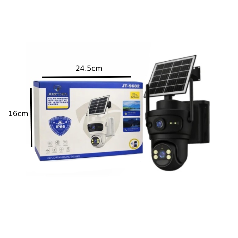 Jortan Ηλιακή Κάμερα Ασφαλείας 4G PTZ IP66 με Full Color Νυχτερινή Όραση και Ανίχνευση Κίνησης JT-9682 - 4G Solar PTZ Security Camera IP66 with Full Color Night Vision and Motion Detection - Image 3