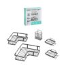 Σετ Γωνιακές Ραφιέρες Μπάνιου 5τμχ – Corner Shower Caddy - sukki.gr