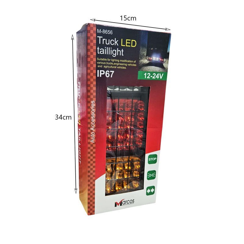 Φανάρι Πίσω LED για Φορτηγά Marcos M-8656 - Truck LED Taillight - Image 2