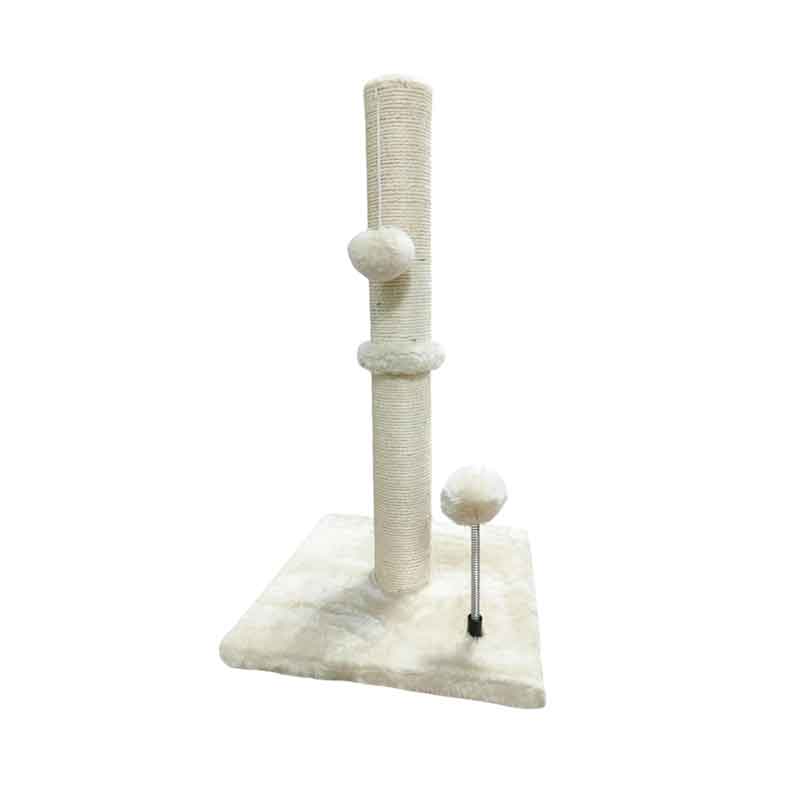 Ονυχοδρόμιο Γάτας με Ξυστράκι & Παιχνίδια 55cm - Cat Toy Three - sukki.gr