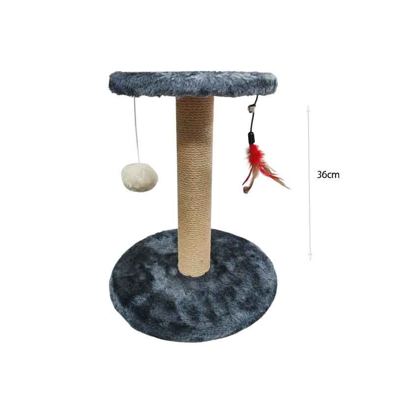 Ξύστρα Γάτας με Κρεμαστά Παιχνίδια 36cm - Cat Scratching Post with Hanging Toys - Image 2