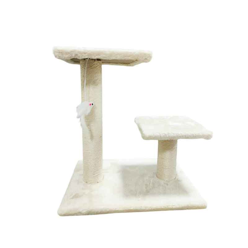 Γατόδεντρο Ονυχοδρόμιο Γάτας με 2 Επίπεδα- Cat Climbing Toy Three - Image 2