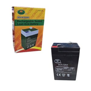 HONGDENG Επαναφορτιζόμενη Μπαταρία Μολύβδου 6V 4.5Ah - Rechargeable Lead-Acid Battery - sukki.gr
