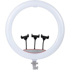 Alternative view of RGB LED Ring Light 56cm (22") με 3 Βάσεις Κινητού & Ρυθμιζόμενο Φωτισμό 3D-56 - RGB LED 22" Ring Light with 3 Phone Holders & Adjustable Lighting