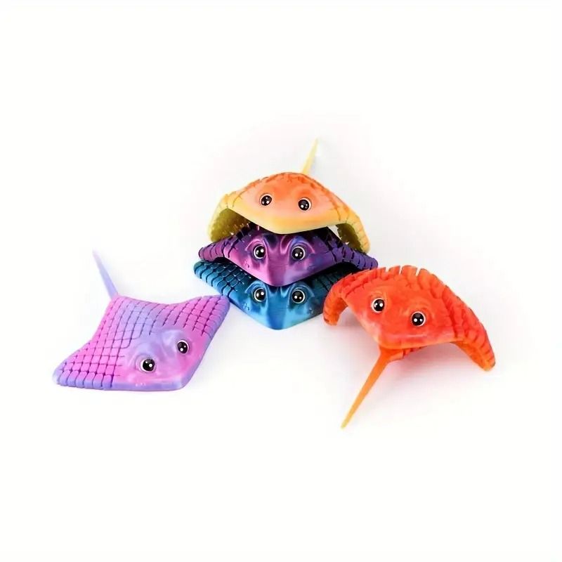 Πλαστικό Παιχνίδι Χειρός Σαλάχι 17cm - Plastic Stingray Toy - Image 2