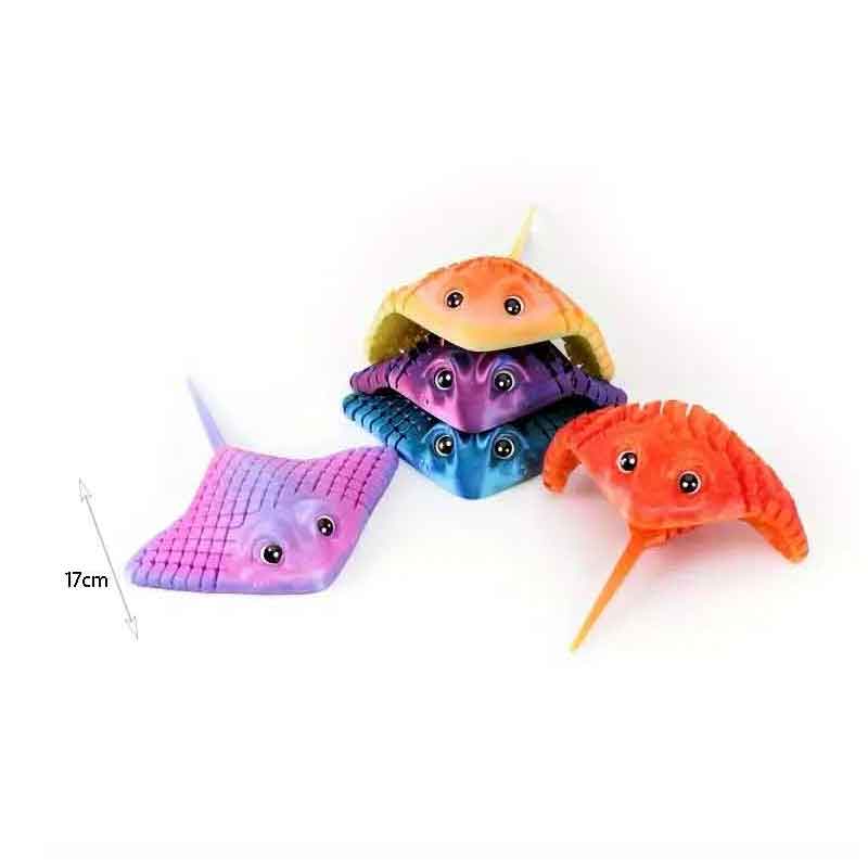 Πλαστικό Παιχνίδι Χειρός Σαλάχι 17cm - Plastic Stingray Toy - Image 3