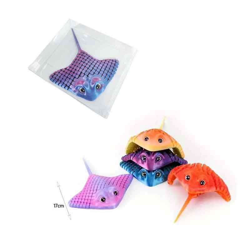 Πλαστικό Παιχνίδι Χειρός Σαλάχι 17cm - Plastic Stingray Toy - Image 4