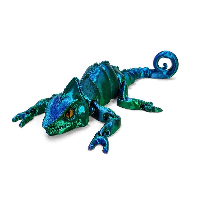 Εύκαμπτος Χαμαιλέοντας 3D Printed με Κινούμενες Αρθρώσεις - Flexible 3D Printed Articulated Chameleon Toy - Image 6