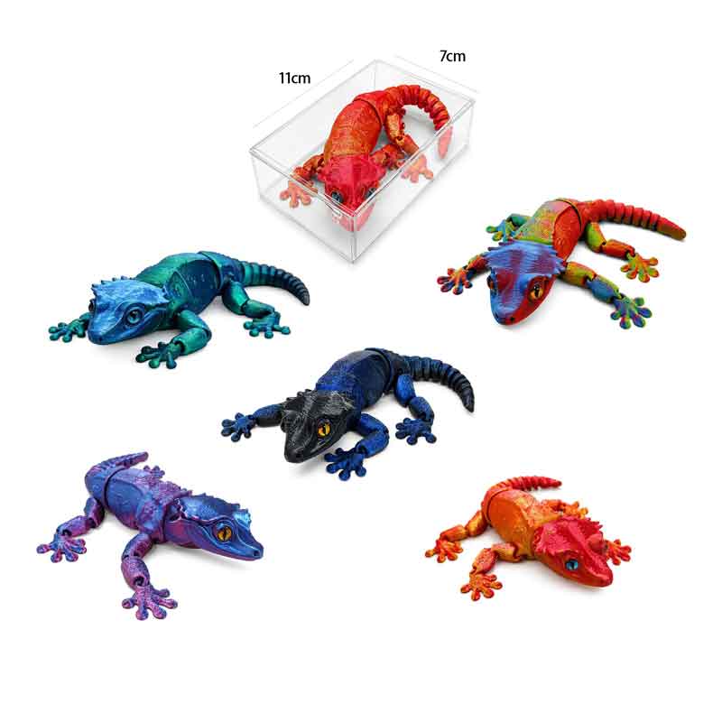 Εύκαμπτη Σαύρα 3D Printed με Κινούμενες Αρθρώσεις - Flexible 3D Printed Articulated Lizard Toy - Image 7
