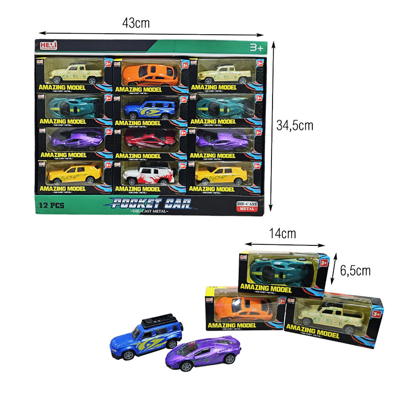 Αυτοκινητάκια 12τμχ - Toy cars 12pcs - Image 2