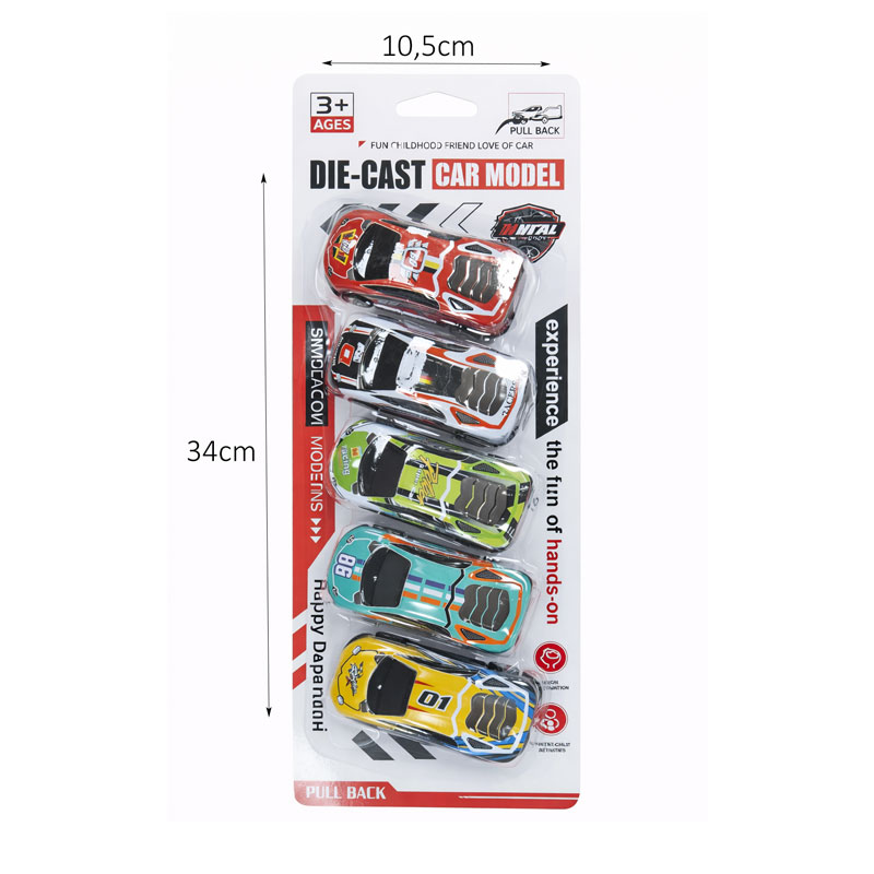 Σετ Παιδικά Μεταλλικά Αυτοκινητάκια 6τμχ – Die Cast Car Model - Image 2