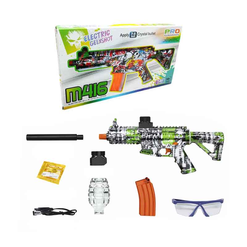 Πιστόλι όπλο νερού με μπαλάκια νερού M416 – Electric Gel Ball Blaster Gun Series - sukki.gr
