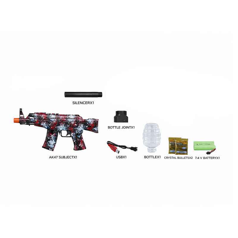 Πιστόλι όπλο νερού με μπαλάκια νερού AK47 218A-14 – Electric Gel Ball Gun - Image 2
