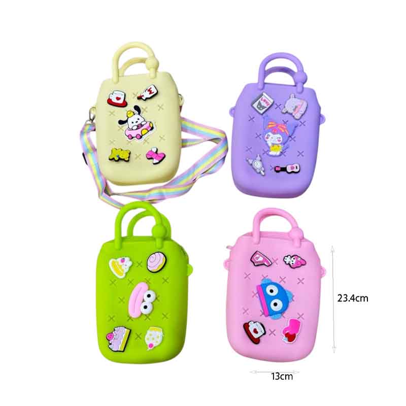 Παιδικό Τσαντάκι Σιλικόνης με Σχέδια – Kids Silicone Handbag with Charms - Image 2