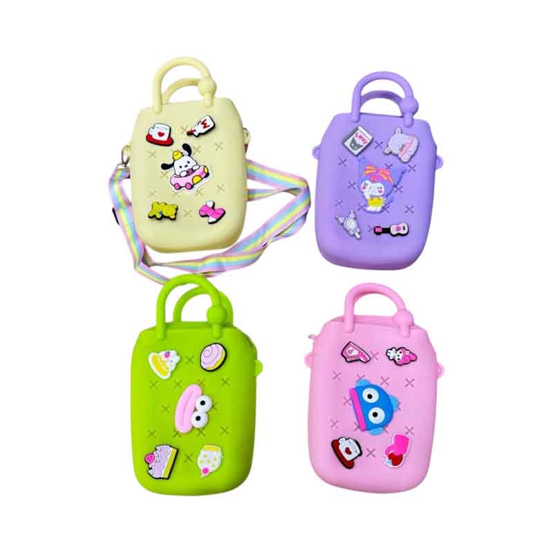 Παιδικό Τσαντάκι Σιλικόνης με Σχέδια – Kids Silicone Handbag with Charms - sukki.gr