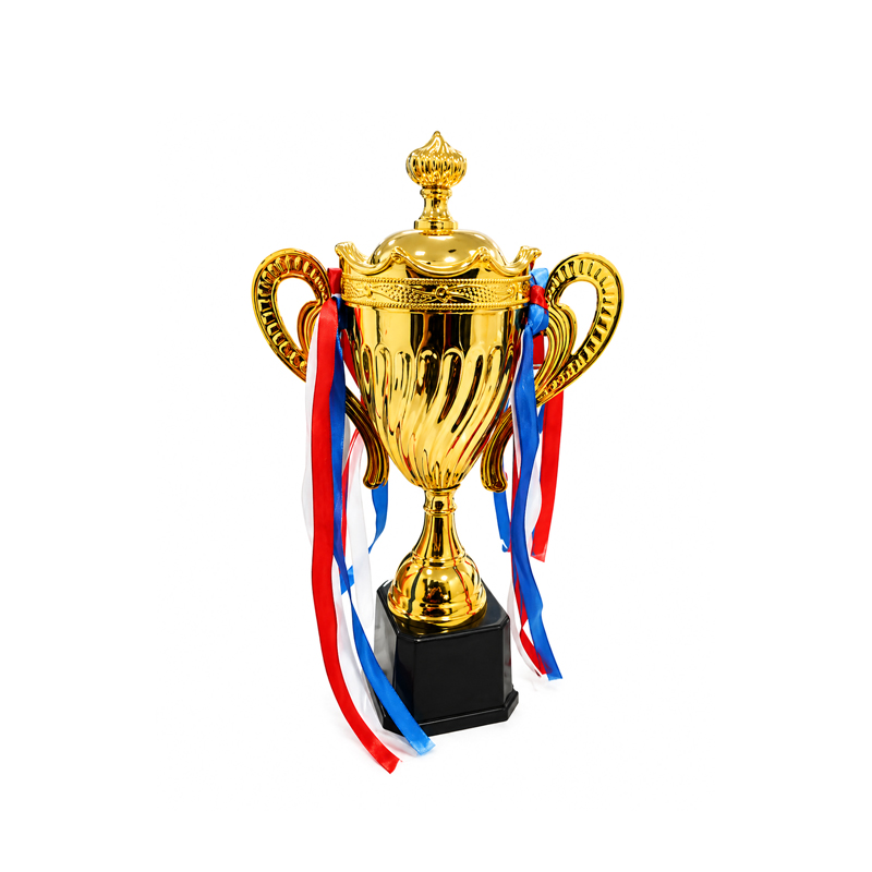 Κύπελλο Βράβευσης Χρυσό με Κορδέλες 28cm - Gold Trophy Cup with Ribbons 28cm - Image 3
