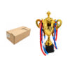 Κύπελλο Βράβευσης Χρυσό με Κορδέλες 28cm - Gold Trophy Cup with Ribbons 28cm - sukki.gr