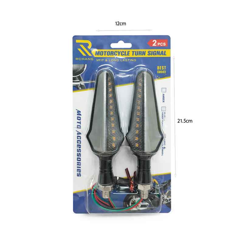 Rchang Φλας Μοτοσυκλέτας LED Universal Σετ 2 Τεμαχίων - Universal Motorcycle LED Turn Signals Set of 2 - Image 2