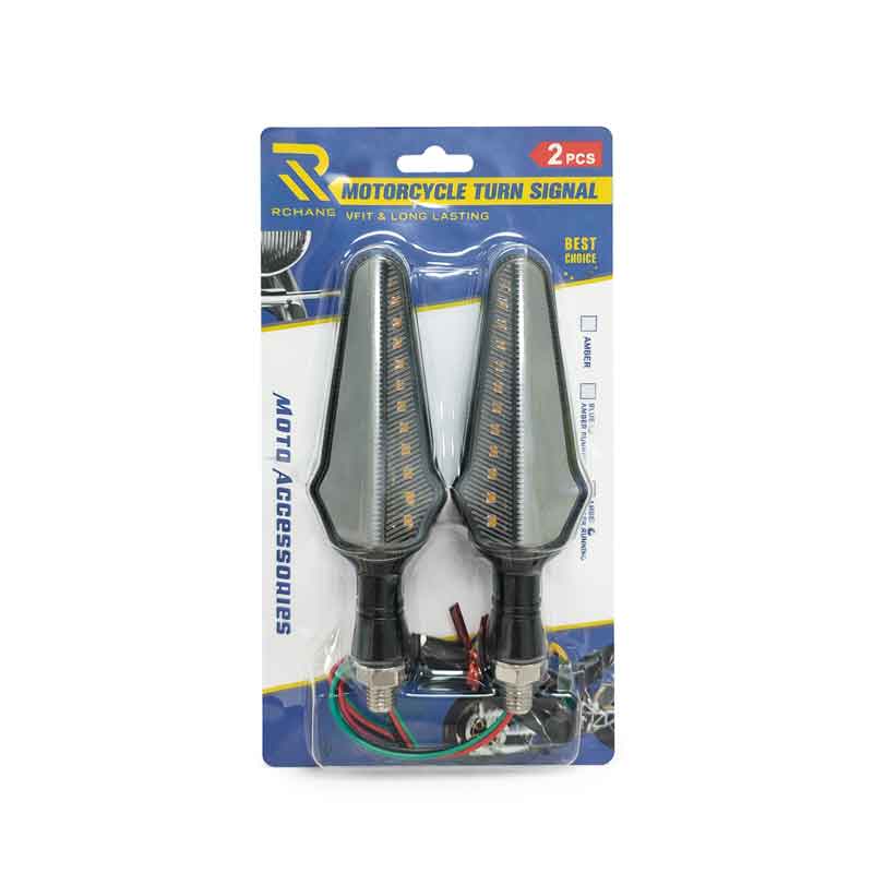 Rchang Φλας Μοτοσυκλέτας LED Universal Σετ 2 Τεμαχίων - Universal Motorcycle LED Turn Signals Set of 2 - sukki.gr