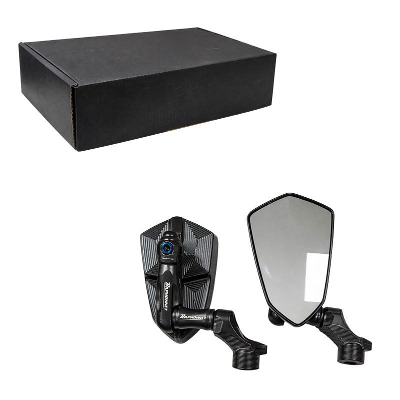 Καθρέφτες Μηχανής Universal CNC Αλουμινίου - Universal CNC Aluminum Motorcycle Mirrors Set - sukki.gr