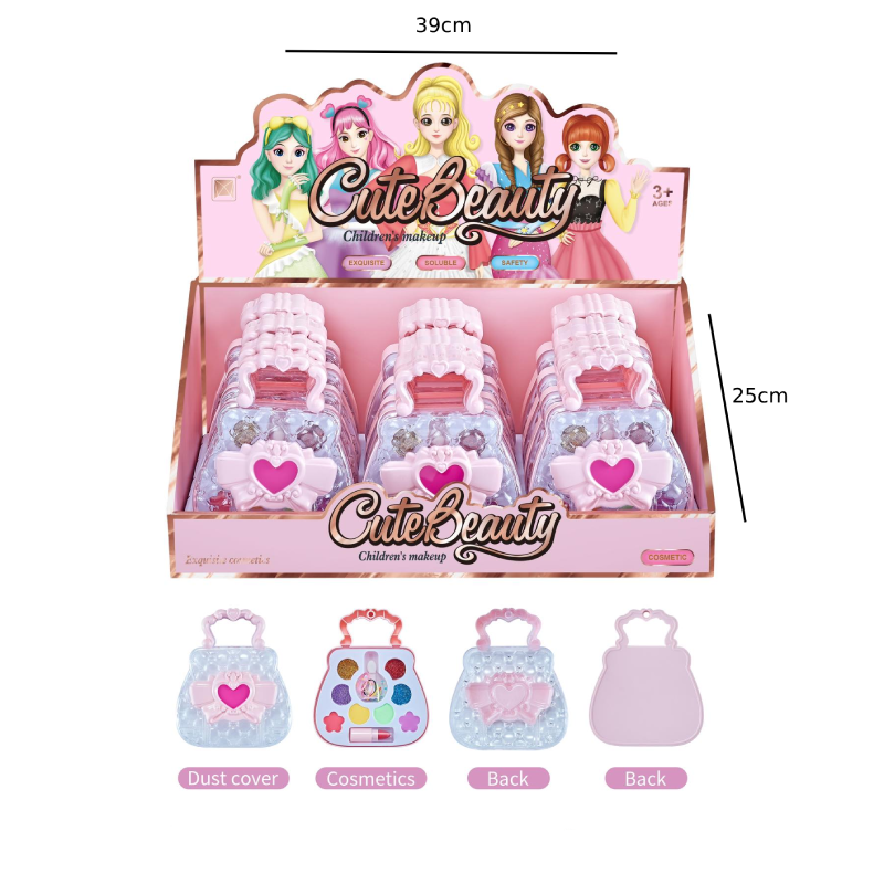Παιδικό Σετ Μακιγιάζ σε Τσαντάκι Χειρός Cute Beauty - Cute Beauty Kids Makeup Set in Handbag Case - Image 2