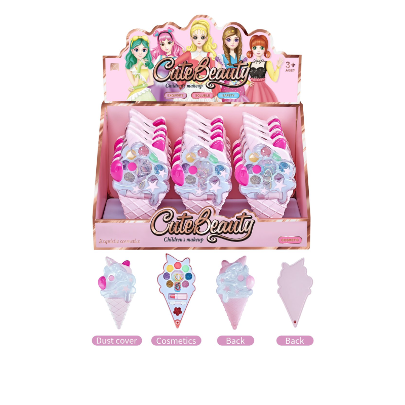 Παιδικό Σετ Μακιγιάζ σε Σχήμα Παγωτού Cute Beauty - Cute Beauty Ice Cream Shaped Kids Makeup Set - sukki.gr