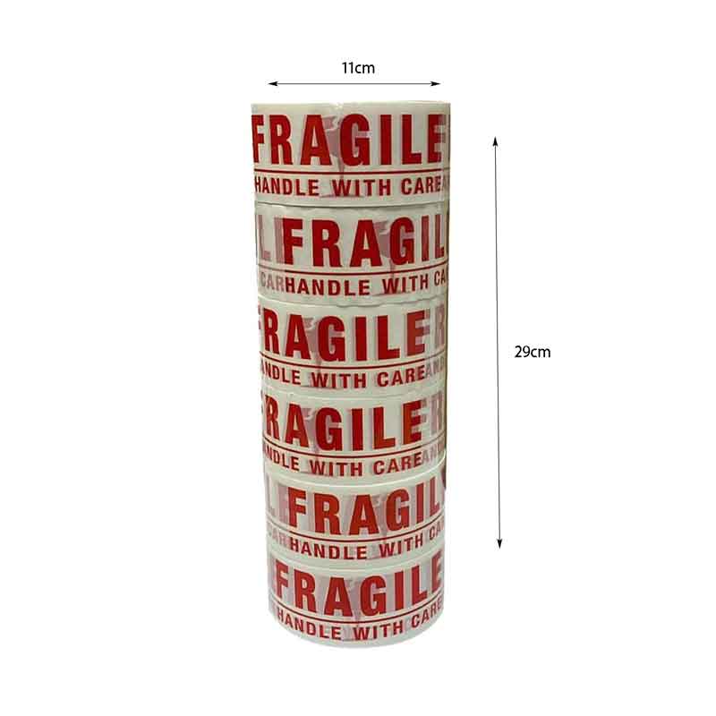 Κόλλητη Ταινία Εύθραυστο "FRAGILE Handle With Care" - Fragile Packing Tape - Image 2