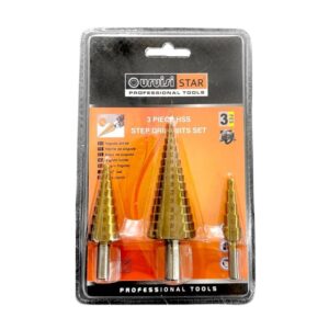 Uruisi Star Σετ κωνικές μύτες τρυπανιού - Step drill bits set 3pcs HSS - sukki.gr