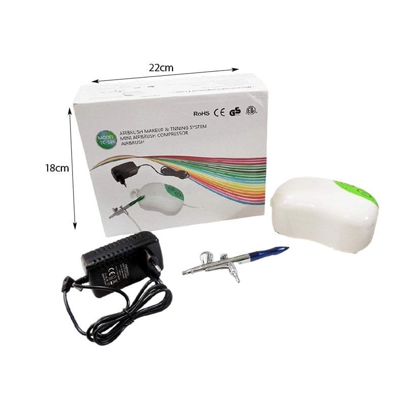 Επαγγελματικός Αερογράφος TC-12K - Mini Airbrush Compressor - Image 3