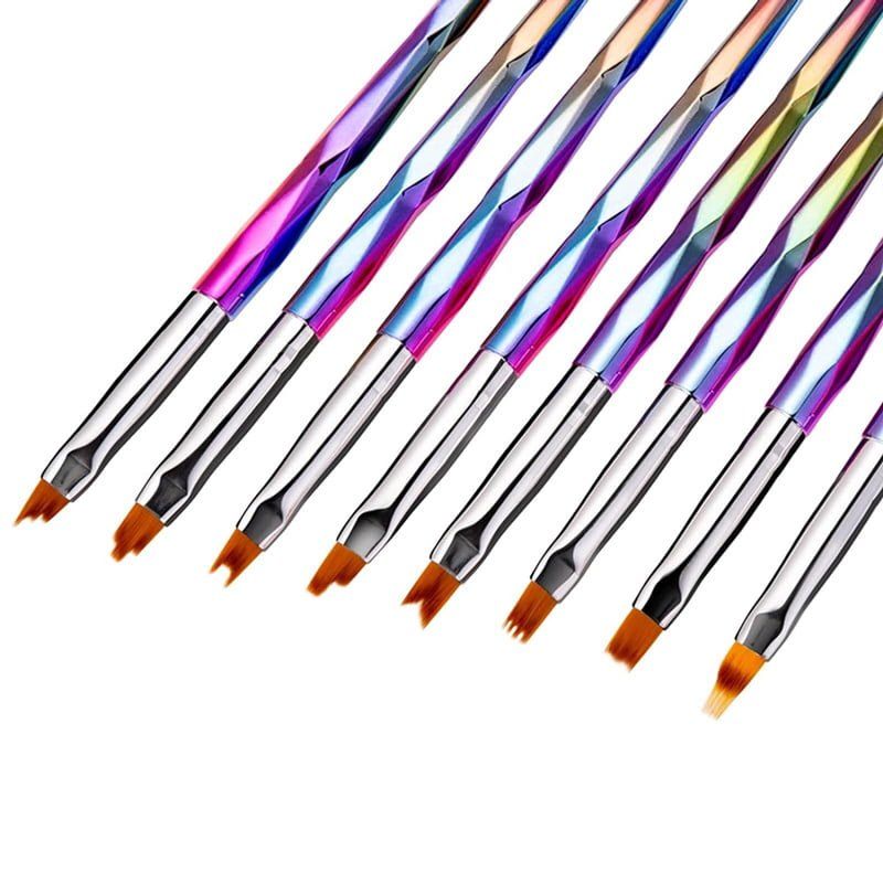 Σετ πινέλα νυχιών Nail Art 8τμχ - 8Pcs Nail Art Brush - Image 2