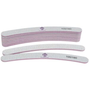 Globalnail Λίμα νυχιών Banana Διπλής Όψης 100/180 50τμχ - Nail File 50pcs - sukki.gr