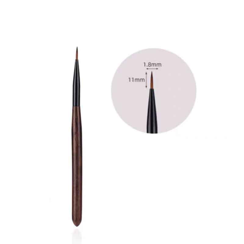 Σετ Πινέλα Νυχιών με Θήκη 12 Τεμάχια - Nail Art Brush Set with Case - Image 7