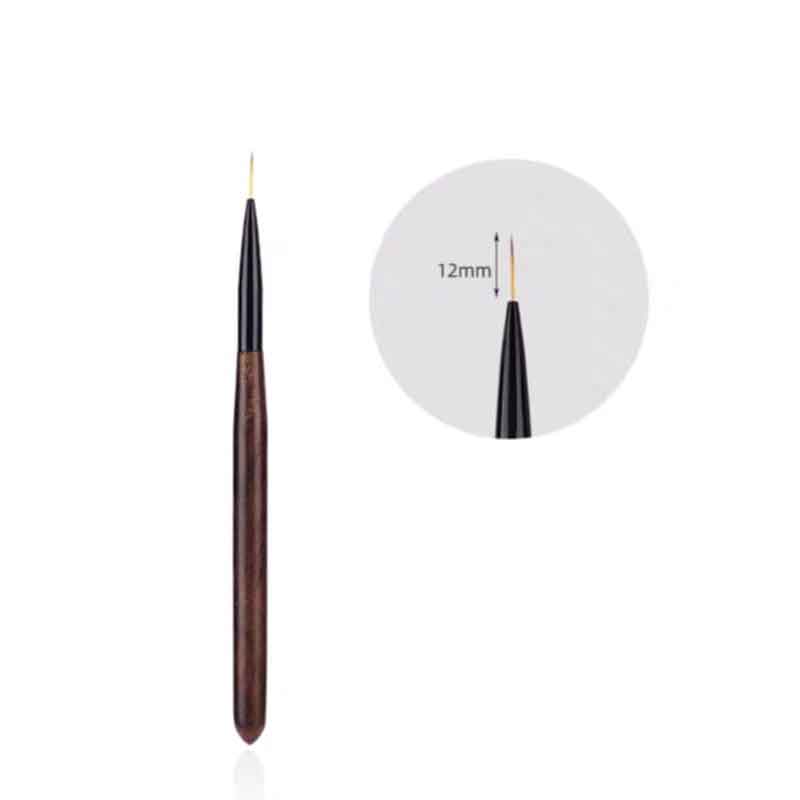 Σετ Πινέλα Νυχιών με Θήκη 12 Τεμάχια - Nail Art Brush Set with Case - Image 8