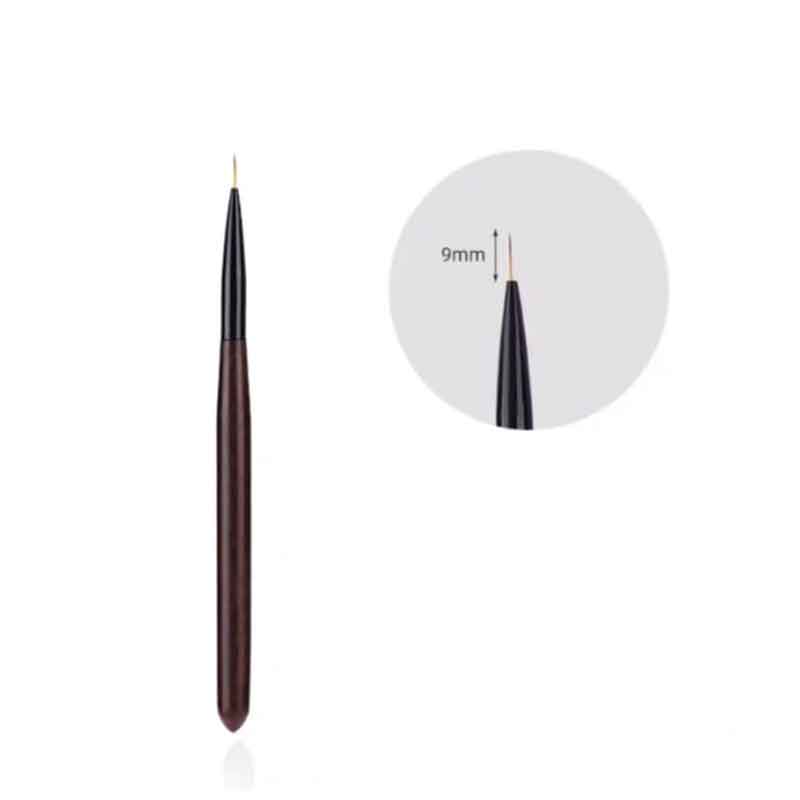 Σετ Πινέλα Νυχιών με Θήκη 12 Τεμάχια - Nail Art Brush Set with Case - Image 9