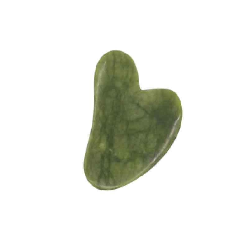 Πέτρα Νεφρίτη για Μασάζ Προσώπου - Green Jade Massage Stone Gua Sha - Image 2