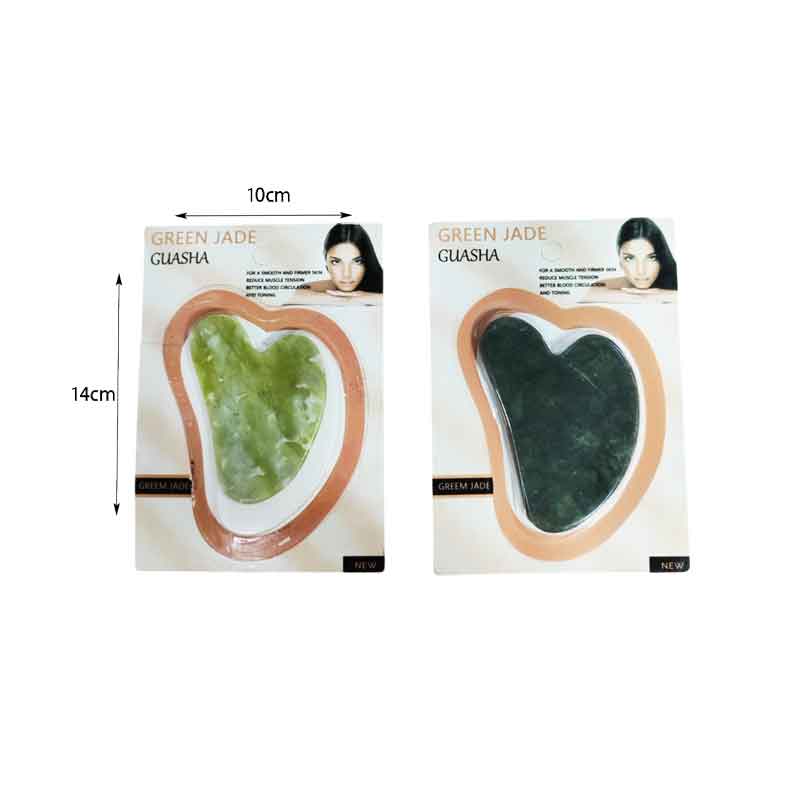 Πέτρα Νεφρίτη για Μασάζ Προσώπου - Green Jade Massage Stone Gua Sha - Image 4