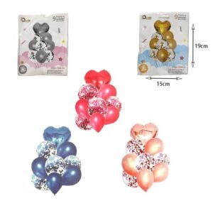 Alternative view of Double happiness μπαλόνια 9τμχ - Inspire a smile balloons 9pcs