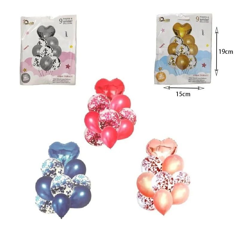Double happiness μπαλόνια 9τμχ - Inspire a smile balloons 9pcs - Image 2
